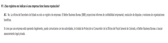 Fuente: https://www.sos.state.co.us/pubs/business/FAQs/certGoodStanding.html