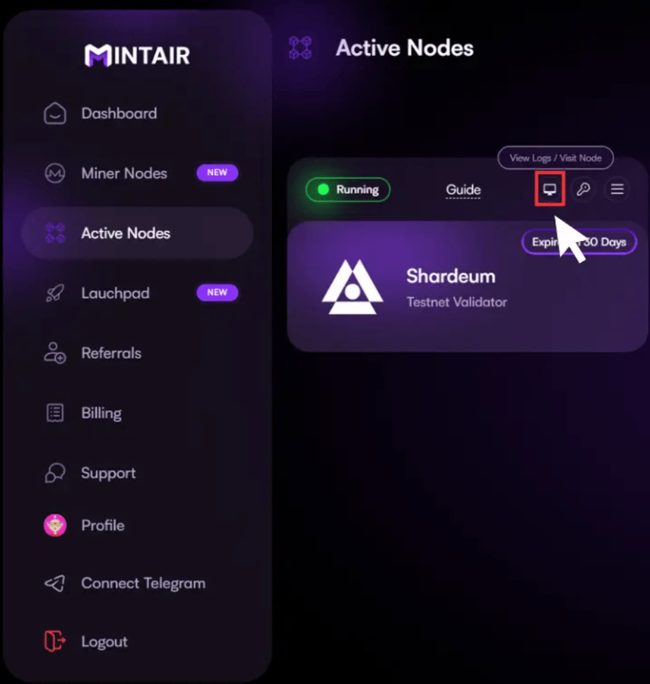 Running a Shardeum Node with Mintair: A Step-by-Step Guide