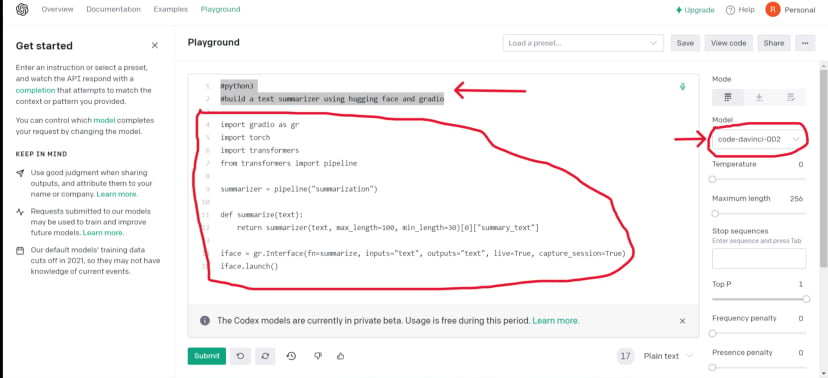 How-To Guide: Use OpenAI Codex and Hugging Face to build a Text ...
