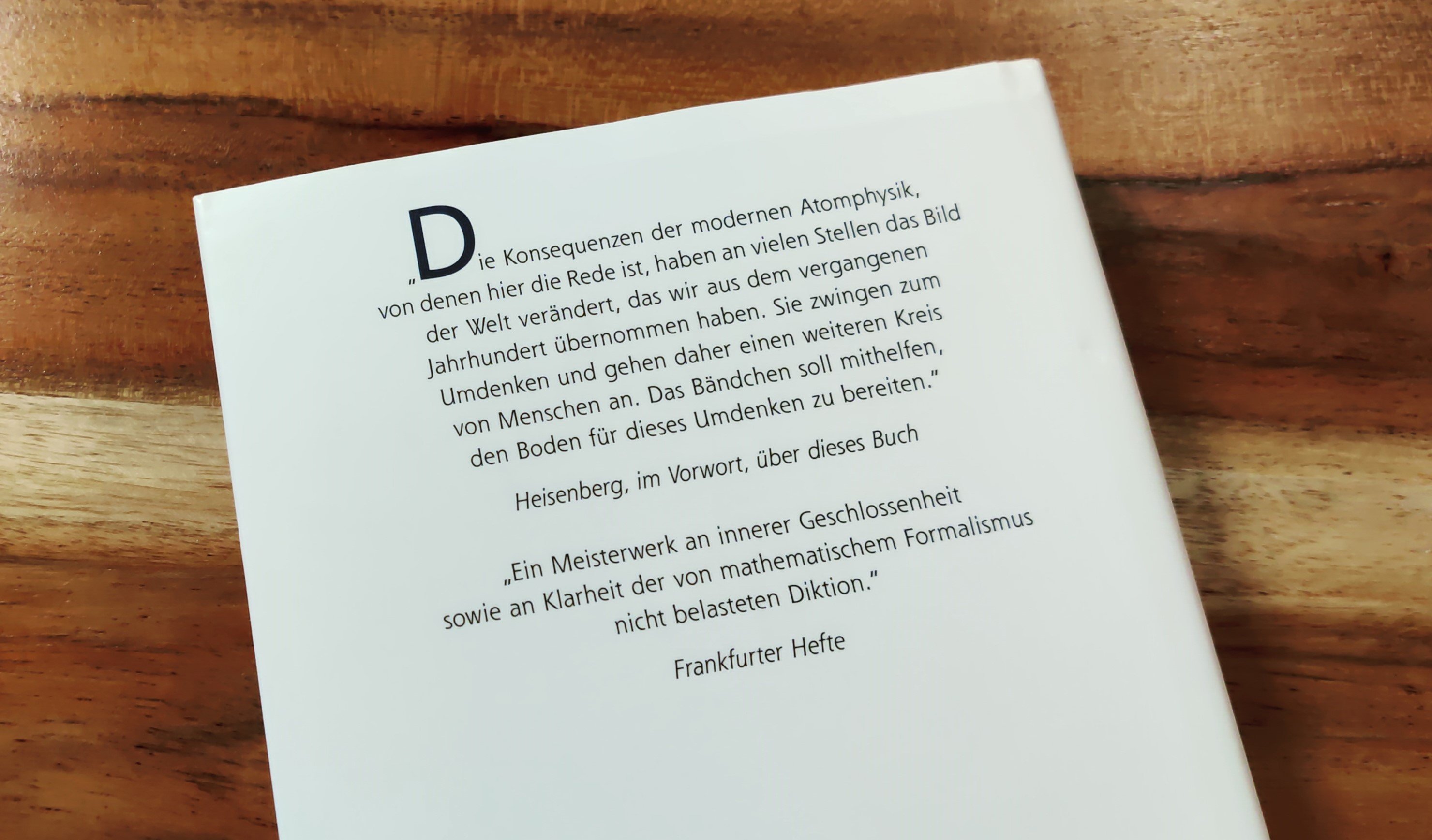 Vorwort zu "Physik und Philosophie" von Werner Heisenberg, 1959