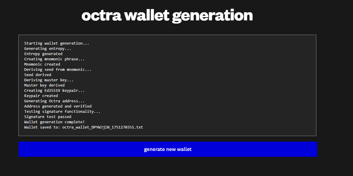 How to Set Up and Run the Octra Wallet Generator 🪂