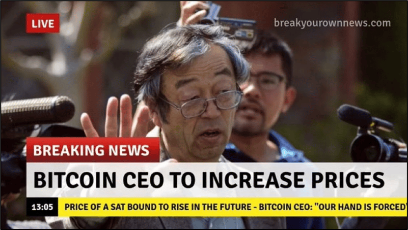 A puzzled Dorian Nakamoto addressing the press is a source of many Bitcoin memes