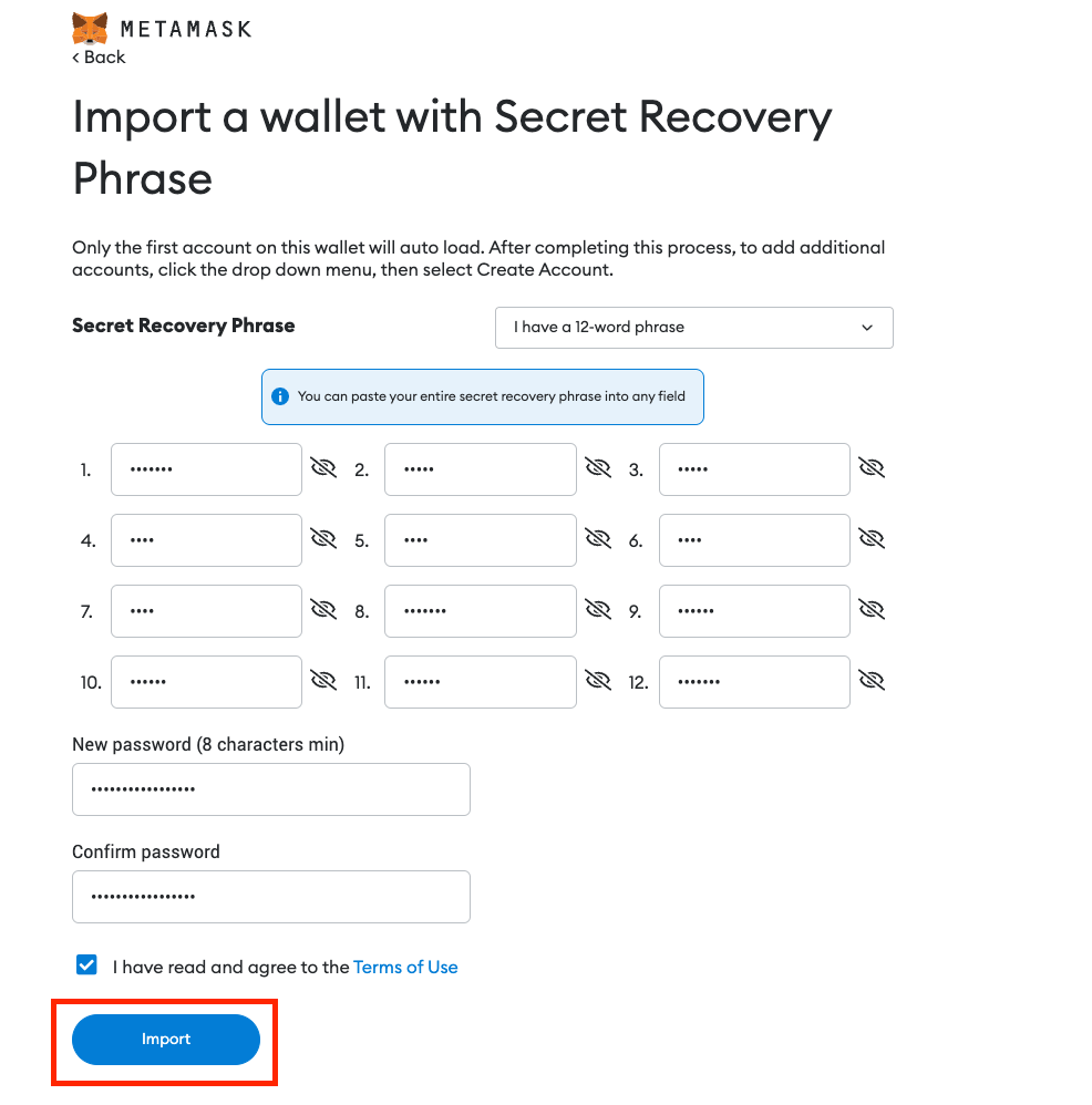 Configuring Import