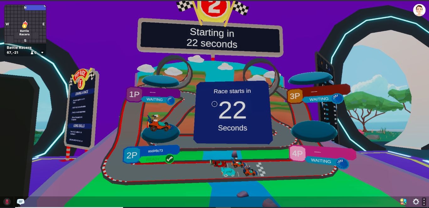 Preparing to race