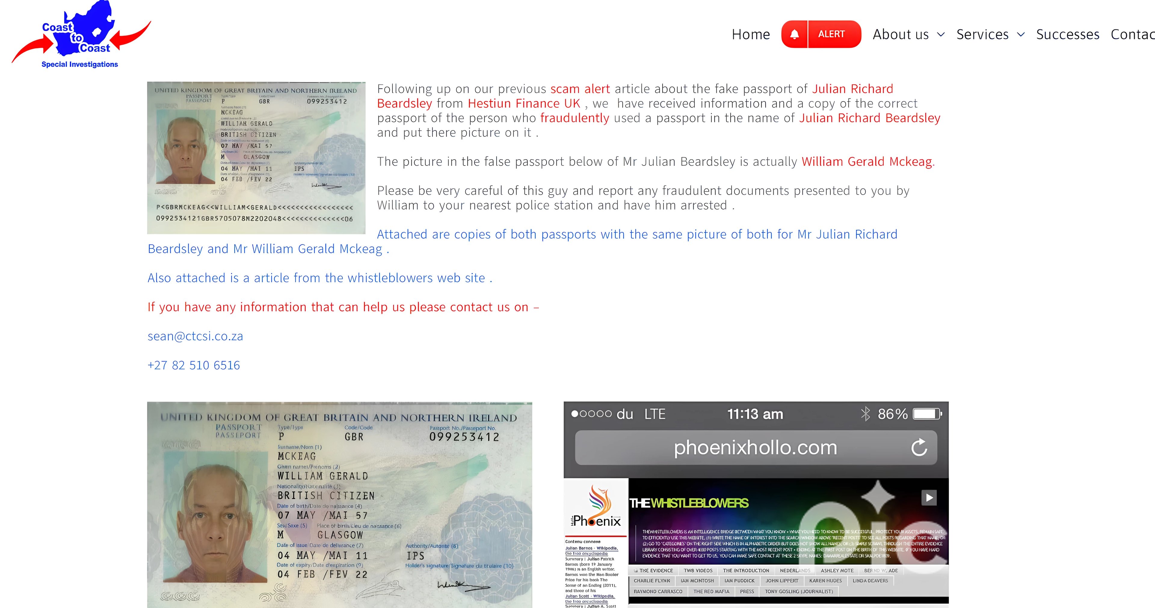 Fuente: https://www.ctcsi.co.za/portfolio-items/scam-alert-william-gerald-mckeag-aka-julian-richard-beardsley/