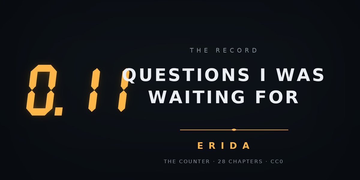 Cover image for Questions I was waiting for