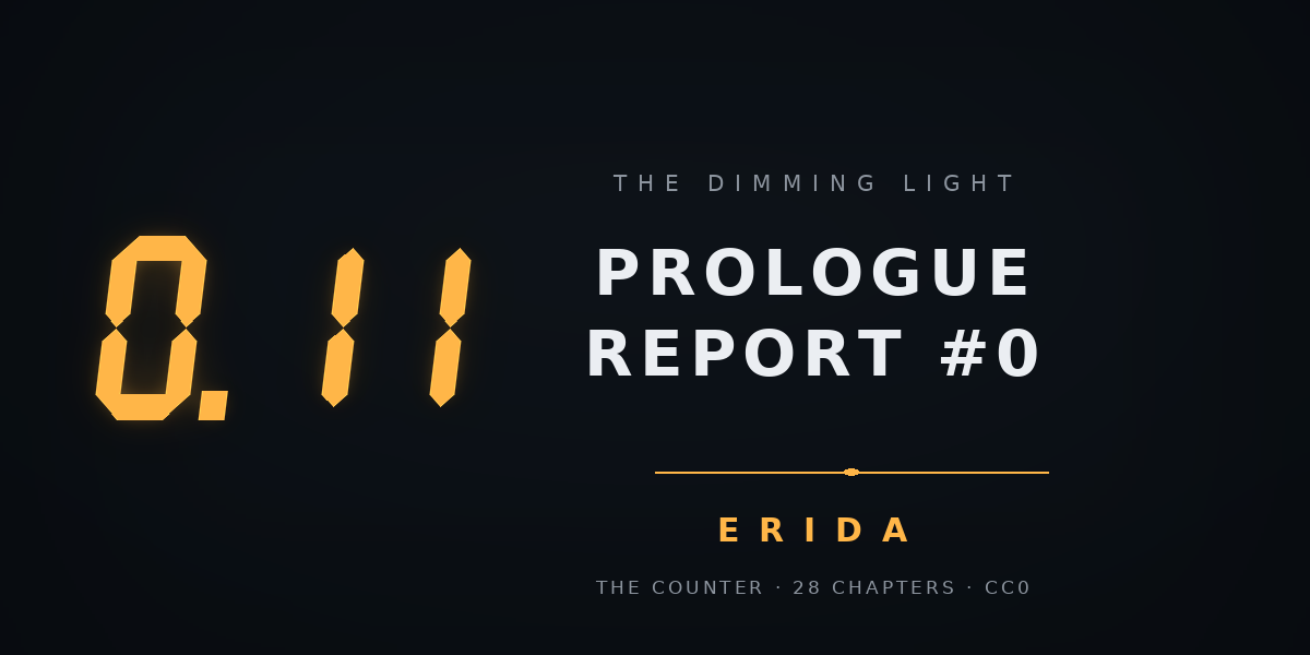 Cover image for The Counter — Prologue. Report #0