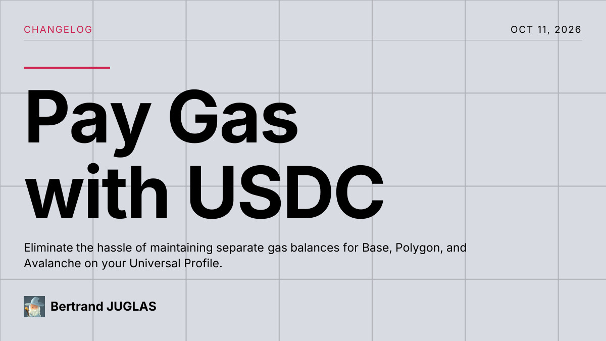 Pay Gas with USDC