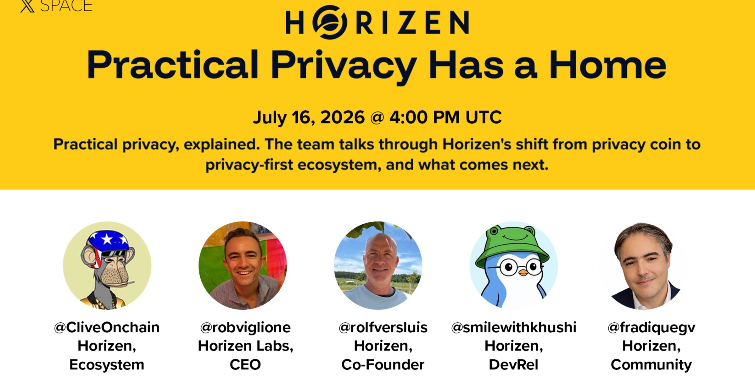 Cover image for Practical Privacy Has a Home: X Space Recap