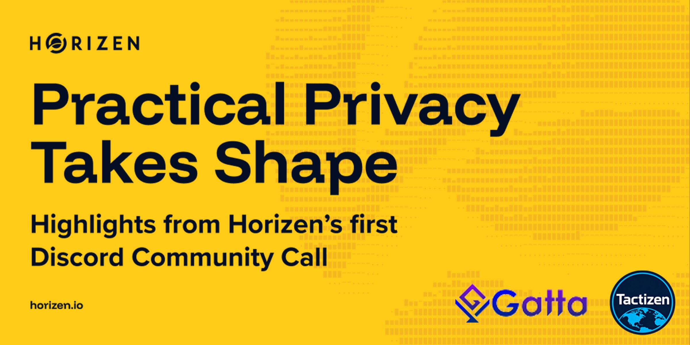 Cover image for Horizen Community Call Recap: Practical Privacy Comes Into Focus