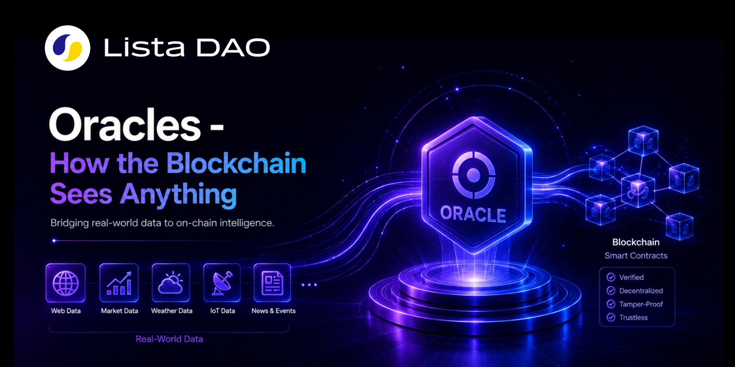 Cover image for Oracles - How the Blockchain Sees Anything