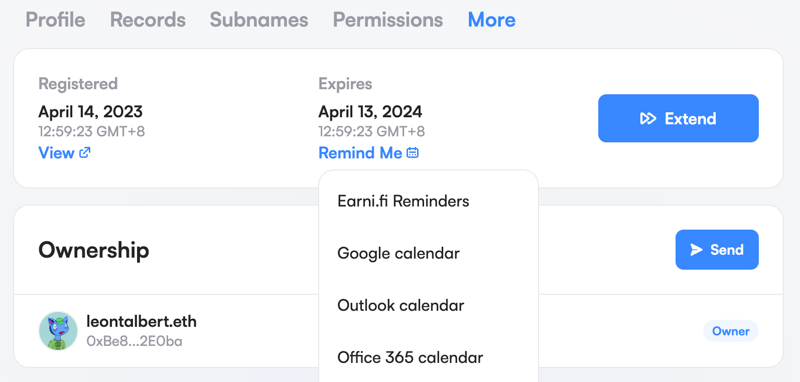 Earni.fi reminders