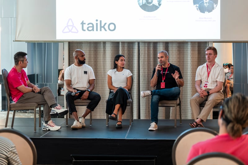 Conor McMenamin (Nethermind), Kubi Mensah (Gattaca), Alon Muroch (SSV), Gabriella Sofia (Lido), Daniel Wang (Taiko)