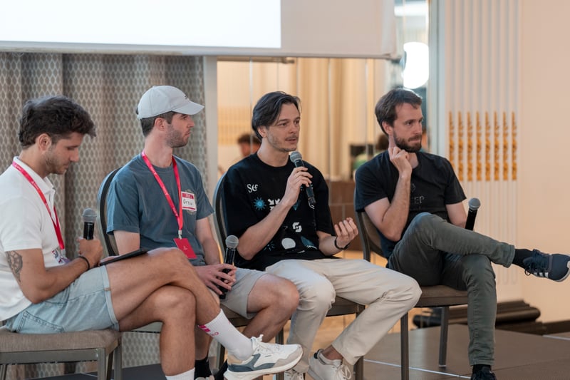 Justin Drake (Ethereum Foundation), Marek Olszewski (Celo), Drew Van Der Werff (Fabric / Commit Boost), Joaquin Mendes (Taiko)