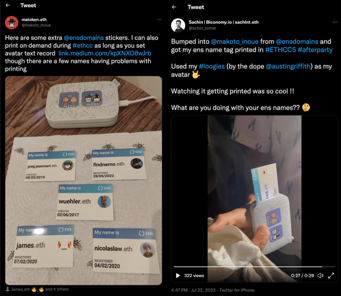 https://twitter.com/makoto_inoue/status/1548770124668276736 and https://twitter.com/schin_tomar/status/1550507868436193281