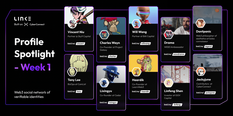 Link3 Profile Spotlight - Week 1