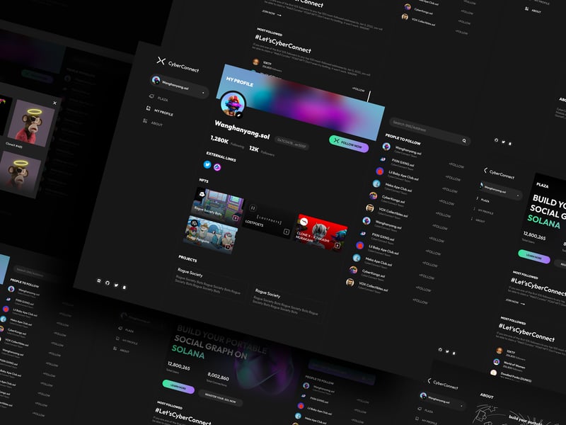 CyberConnect Solana Webapp Design