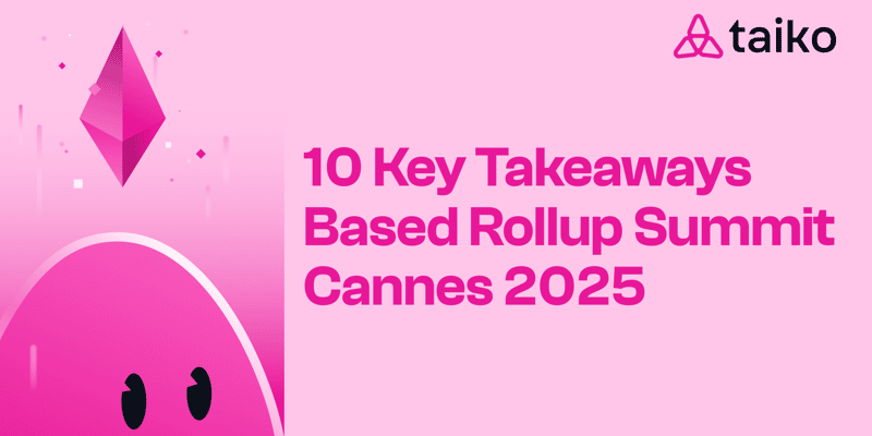 Cover image for 10 Takeaways from the Based Rollup Summit – Cannes 2025