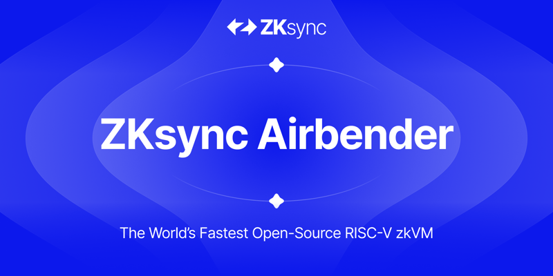 Cover image for Introducing ZKsync Airbender: the World’s Fastest Open-Source RISC-V zkVM
