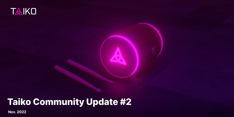Cover image for Taiko Community Update #2