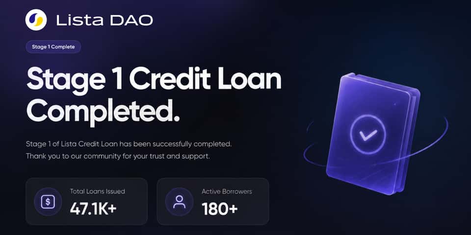 Cover image for Lista Credit Phase 1 Has Concluded