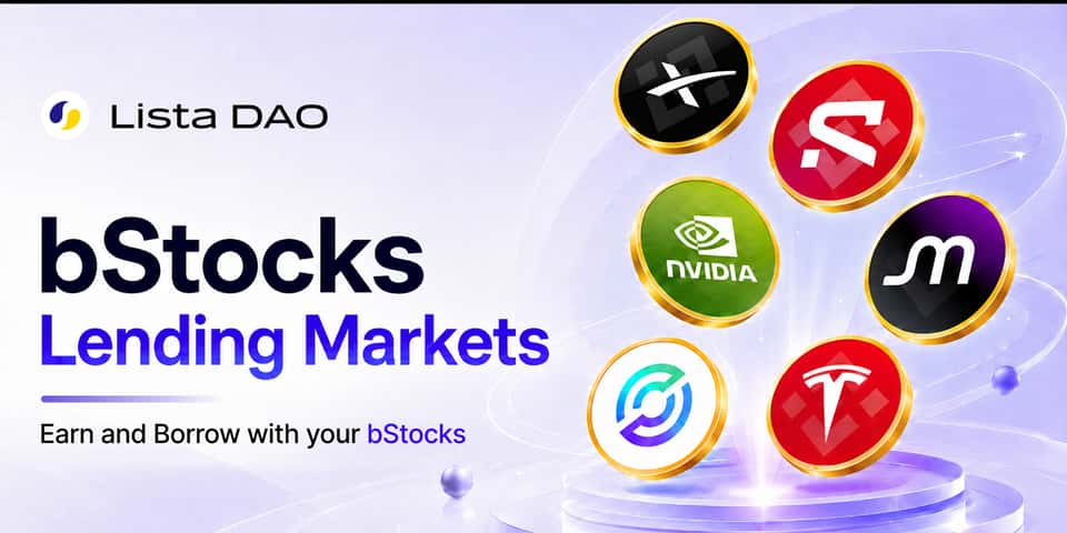 Cover image for 📈 Wall Street Meets DeFi: Lista Lending Now Accepts bStocks as Collateral